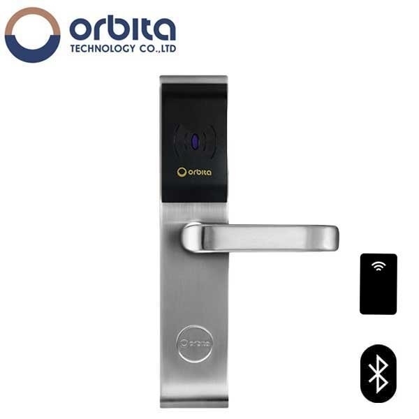 Orbita Lock for Door with BLE Smart Hotel Guest Room Control System - Unlock with mobile APP, Mifare card a OTC-E3042SBT